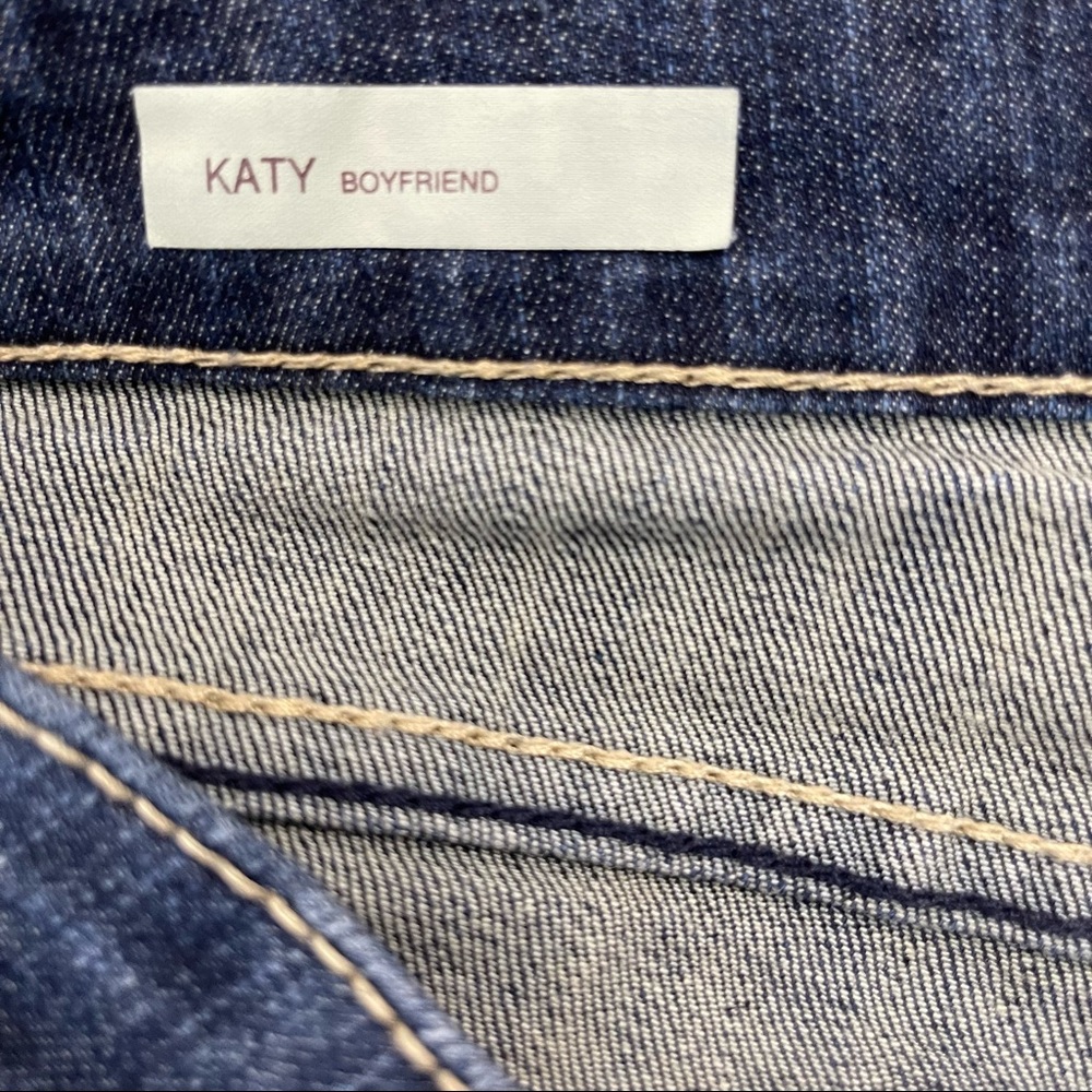 Kut From The Kloth Katy Boyfriend Jeans Dark Wash Mid Rise Blue Sz 4 - Picture 13 of 16